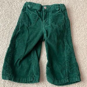 Baby Gap green corduroy pants, size 4T